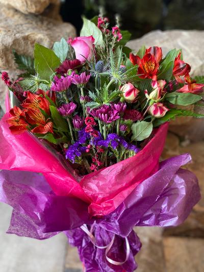 Designer's Choice - Mixed Bouquet Wrapped in Cellophane