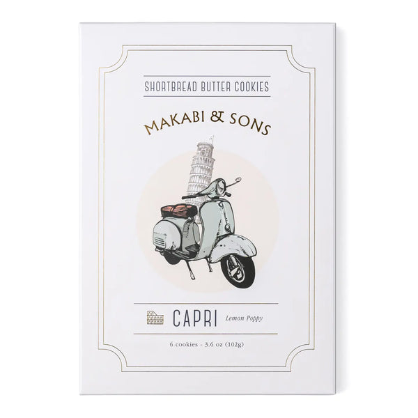 Makabi & Sons Shortbread Butter Cookies- Lemon Poppy
