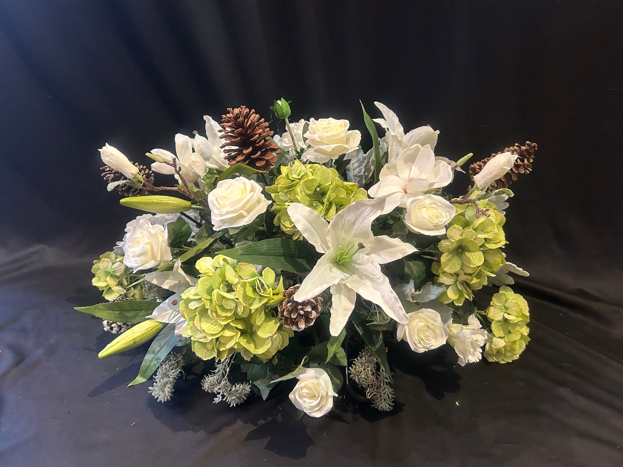 Silk Flower Tombstone Hanger – Nicola Flora