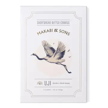 Makabi & Sons Shortbread Butter Cookies- Matcha Toasted Black Sesame