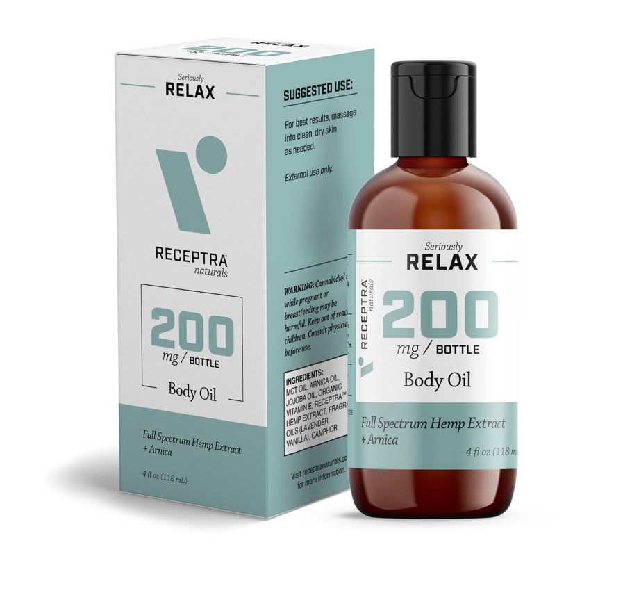 Seriously Relax Body Oil + Arnica by Receptra