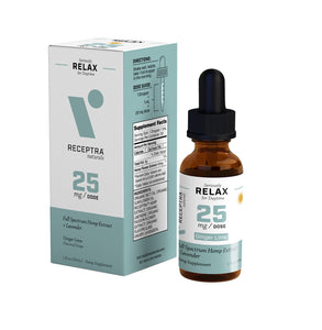 Seriously Relax + Lavendar 25mg CBD Tincture by Receptra