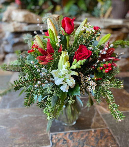 * Holiday Arrangement in a Vase (Designers Choice)