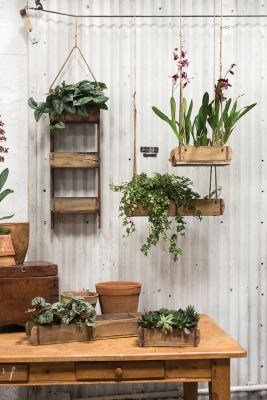 Rustic Vintage Brick Mould Hanging Planter